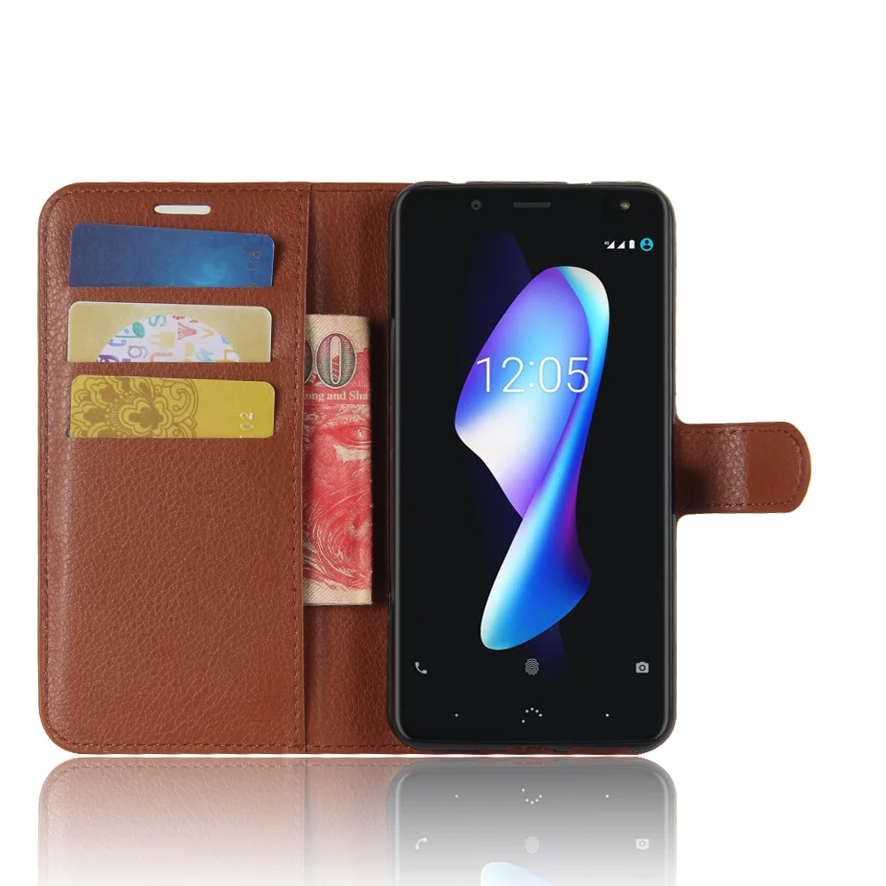 Роскошный чехол BQ Aquaris V Plus слот карты телефона Стенд Бумажник кожаный флип для