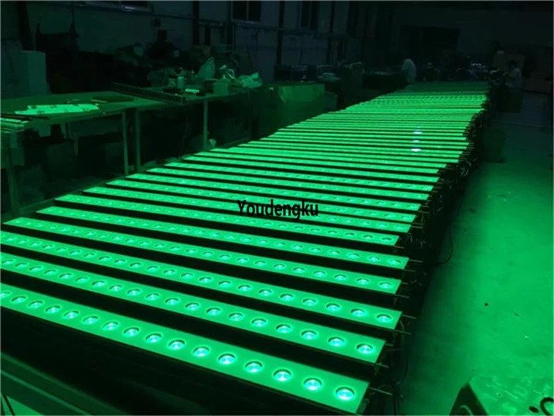 4 шт. наружная Водонепроницаемая светодиодная лампа для мытья 18x3w rgb 3in1 настенная