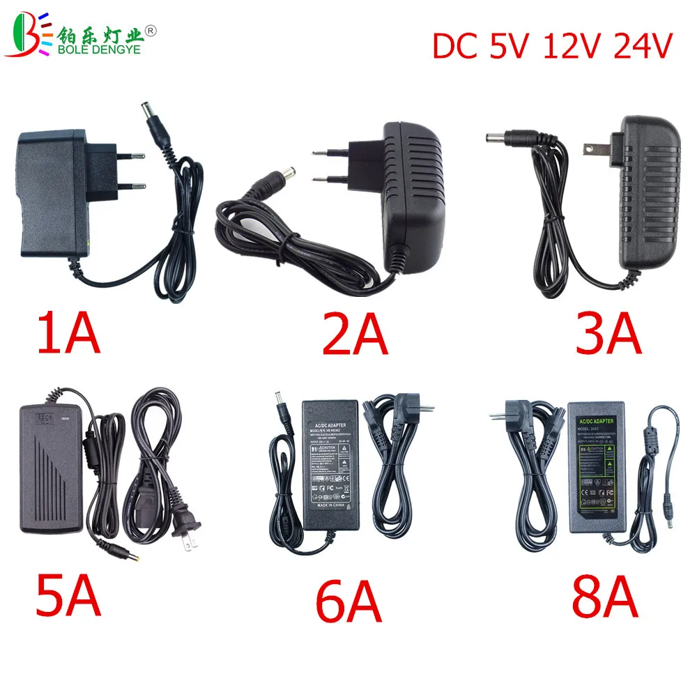 Источник питания DC 12 В 1A 2A 3A 5A 10A 12A 15A 20A 30A 40A трансформатор освещения для светодиодных лент переключения света адаптер питания драйвер