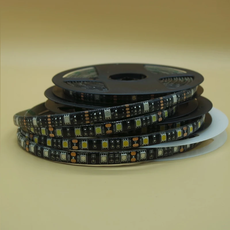 Черная печатная плата Светодиодная лента 5050 IP65/не Водонепроницаемая DC12V 60LED/m