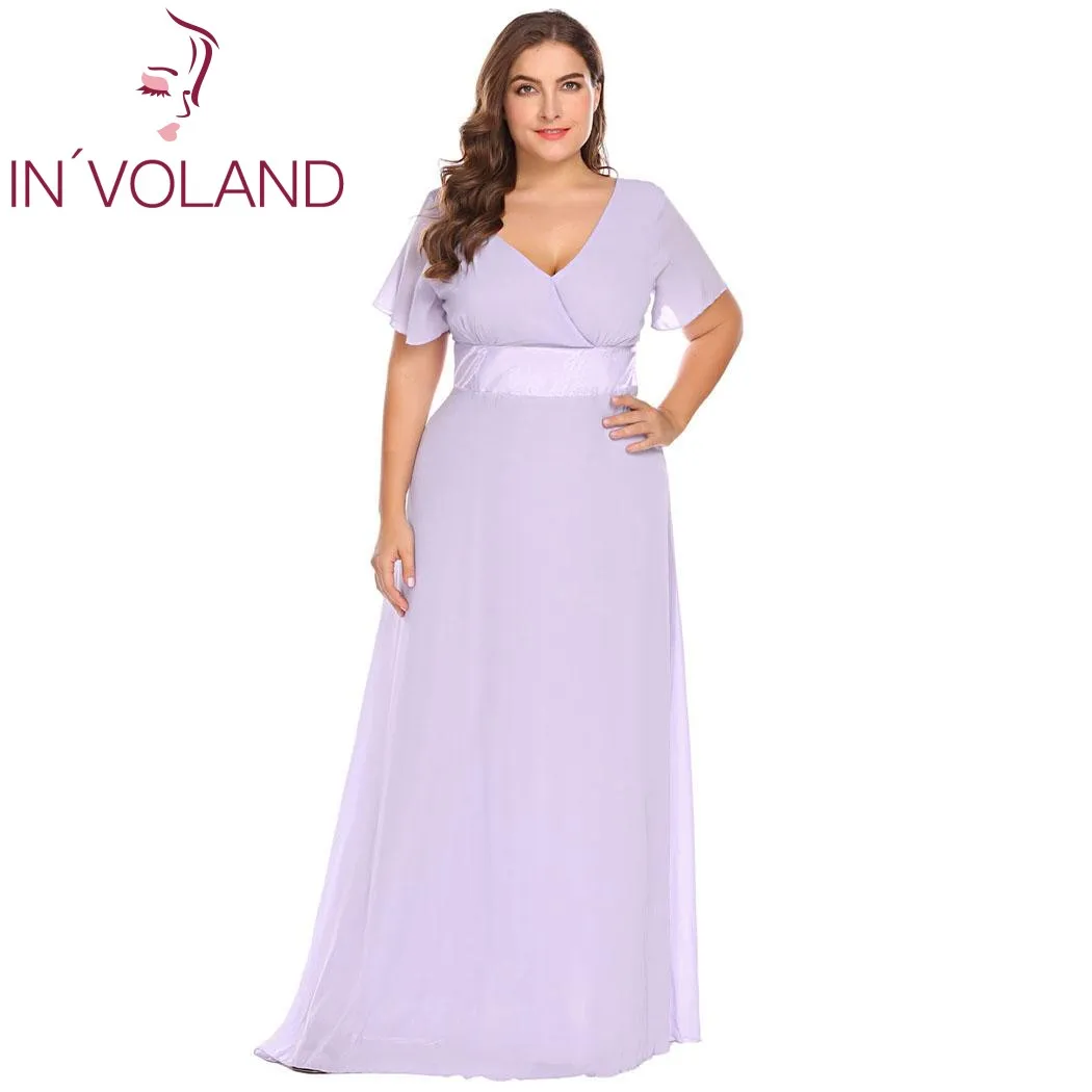 Женское кружевное платье IN'VOLAND вечернее большого размера с коротким рукавом