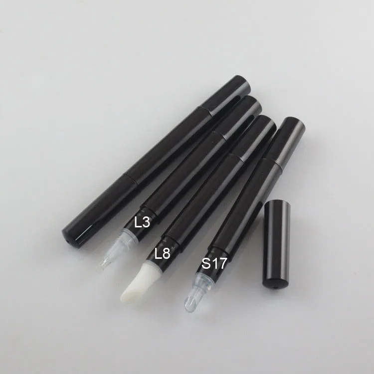 3ml clear click type plastic cosmetic pen for lip glossy/brush/honey acne vulgaris spot removal eye serum essence cosmetic pack