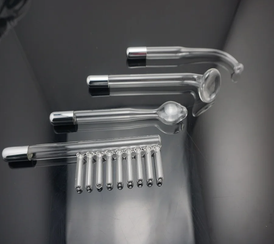 Электро набор фиолетовая 4 х стеклянная трубка Высокочастотная терапия Анальная