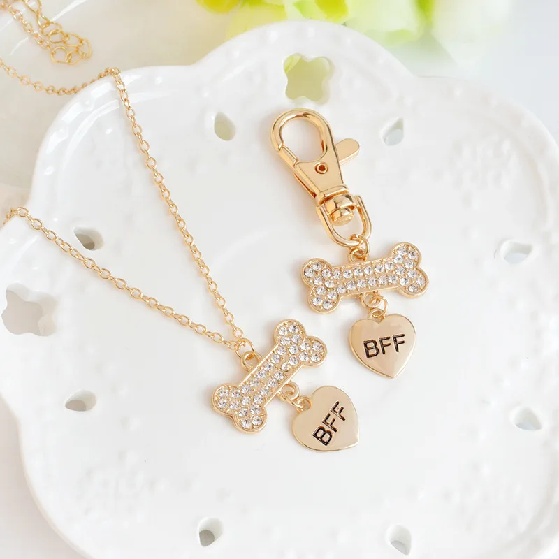 2 шт./компл. .. Ожерелье сердце и амулет лапа мужской Воротник Лучшие Друзья BFF