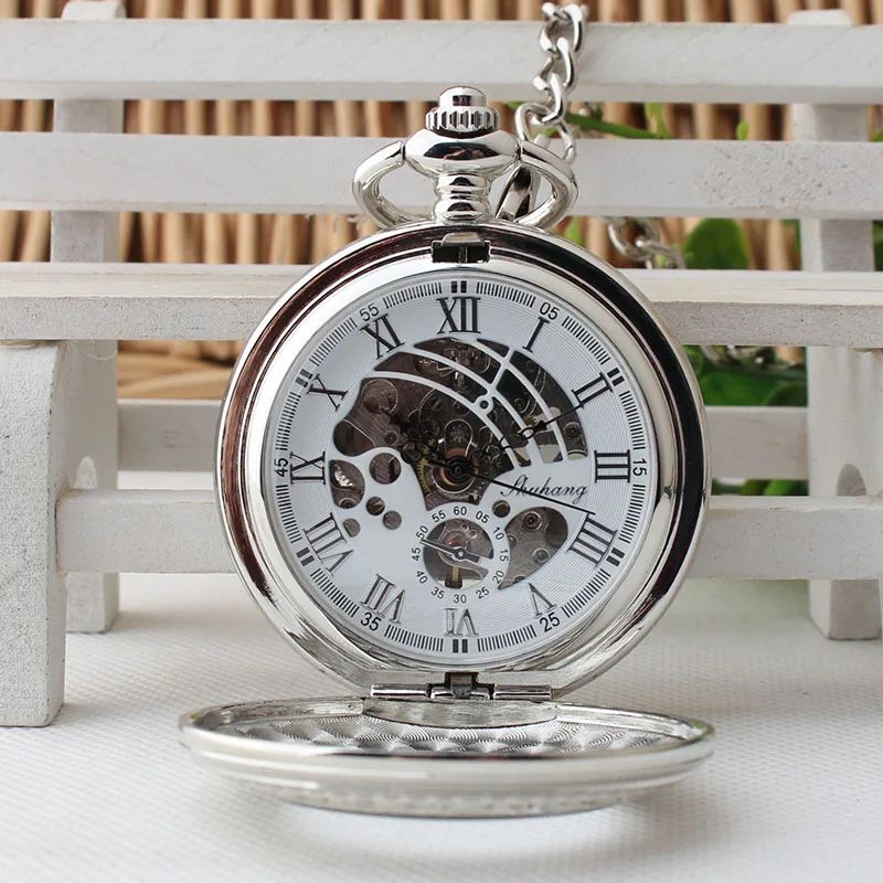 Полуавтоматический механические карманные часы студенты долго смотреть ретро