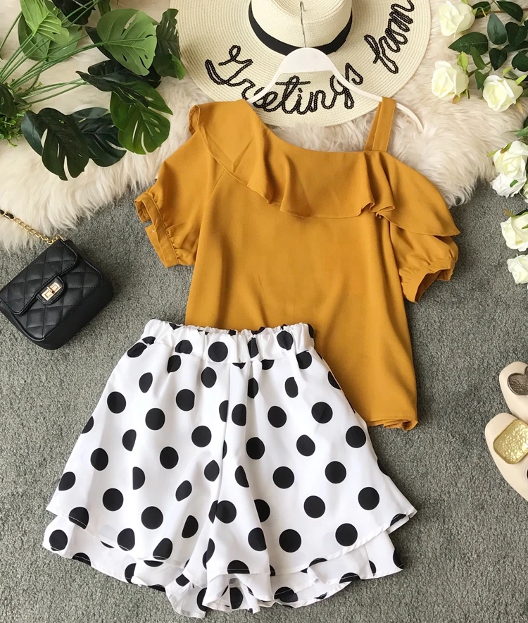 ALPHALMODA 2019 летние женские Асимметричные с открытыми плечами гофрированные Блузы