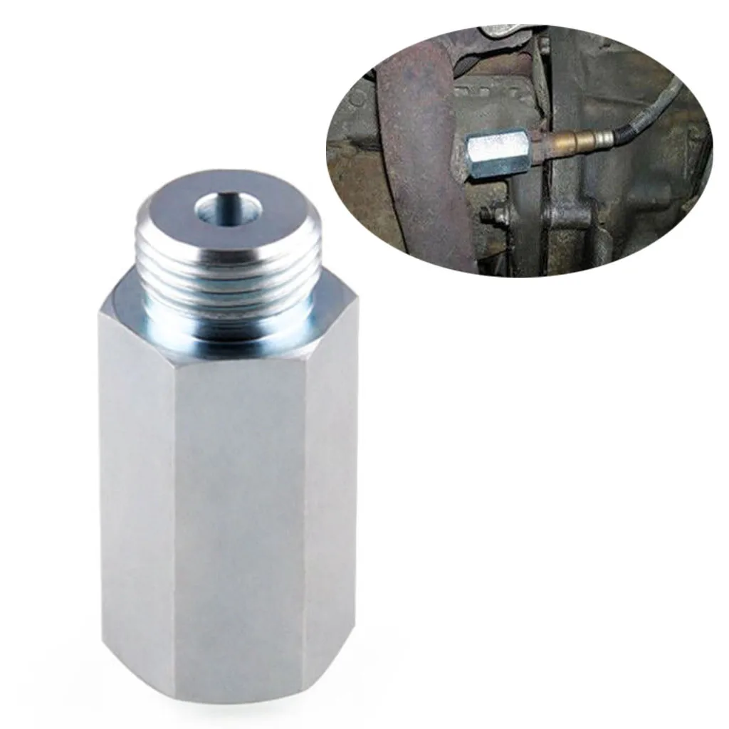 M18 1 5 O2 лямбда кислородный датчик Bung адаптер расширитель прокладка серебро