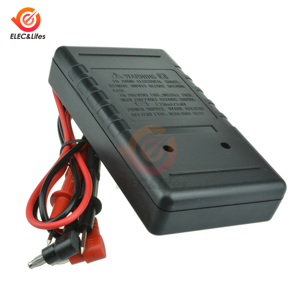 DT830B AC/DC Напряжение ЖК дисплей Цифровой мультиметр 750/1000V Вольтметр Амперметр Ом