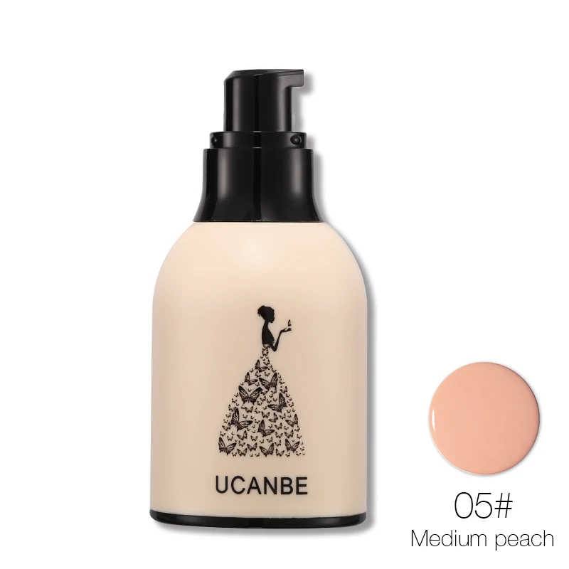 05 Профессиональный бренд Make Up UCANBE жидкая основа для макияжа лица основа для осветления консилер для щек пор сужение увлажняющий Природный - Цвет: 05