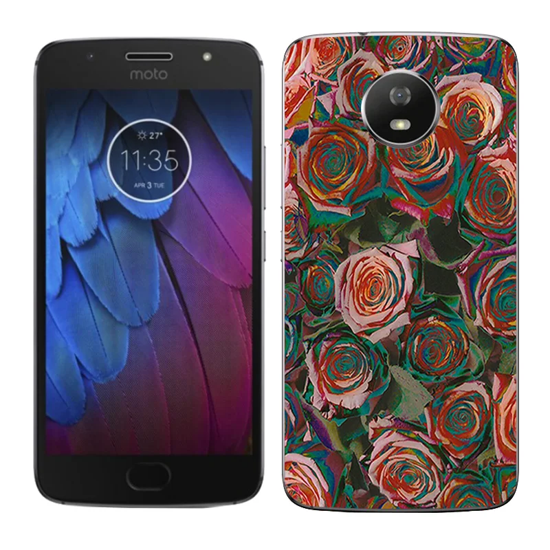 Для Motorola Moto G5S чехол Необычные окрашенные силиконовые чехлы для XT1793 XT1794 XT1792 5 2