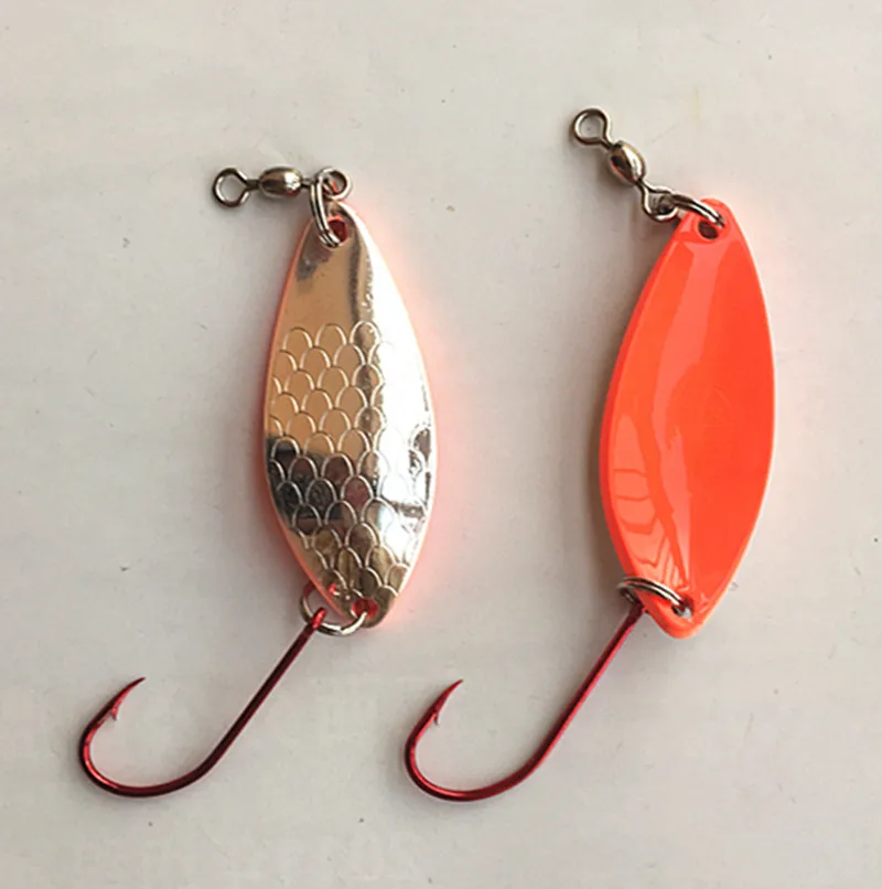 4 5 г большая приманка-ложка с одним крючком покрытие поверхности серебро чистая