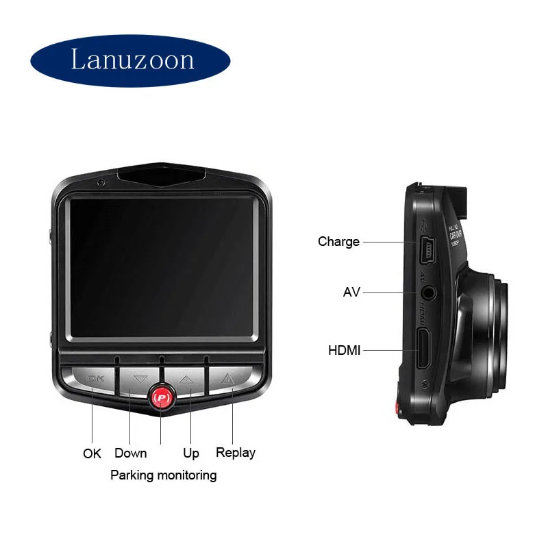 Видеорегистратор для автомобиля видеокамера Full HD 1920x1080G-sensor Dash Cam Автомобильный