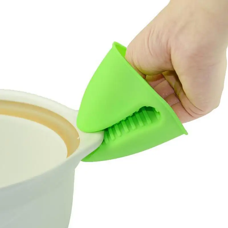 2 шт кухонные цветные силиконовые перчатки толстые термостойкие для духовки