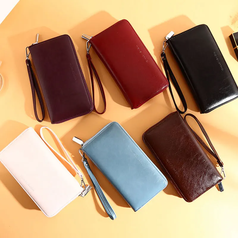 Кожаный RFID блокирующий кредитный держатель для карт мужской Противоугонный