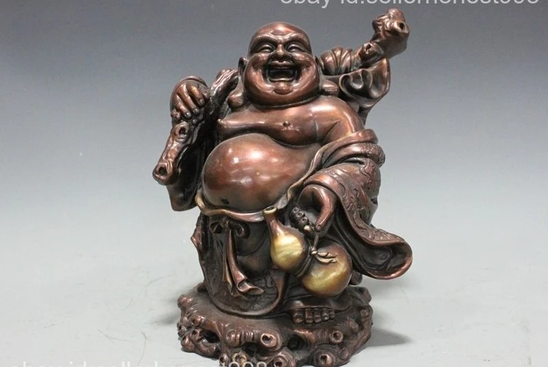 Китайская благоприятная статуя Будды чистый коридор Maitreya | Дом и сад
