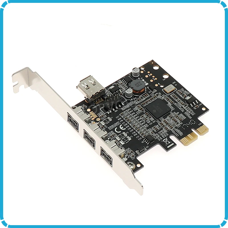 3 порта 1394B + 6 Pin 1394A PCI e карта Внешний Firewire 800 400 IEEE 1394b express чипсет TI2213|Платы