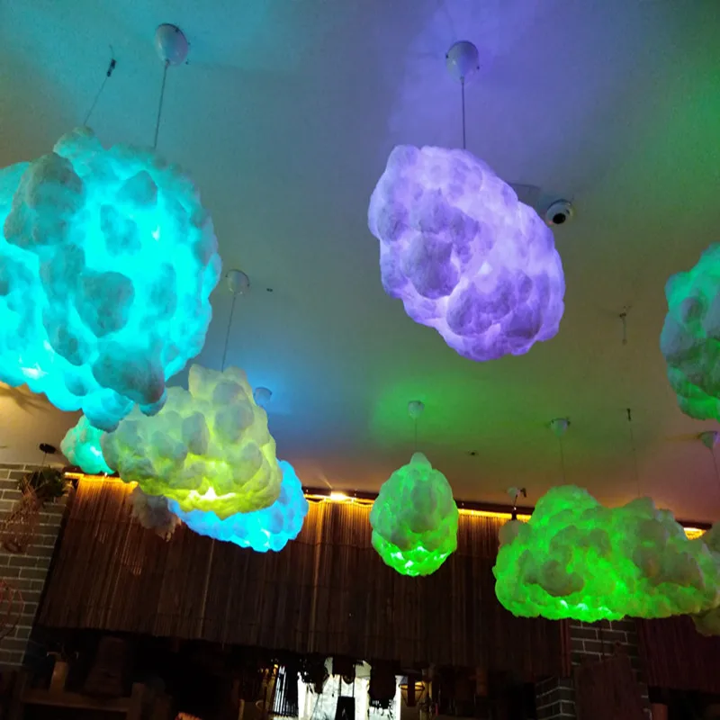 

Creative personality children's room shop restaurant engineering decoration cotton cloud silk floating clouds chandelier