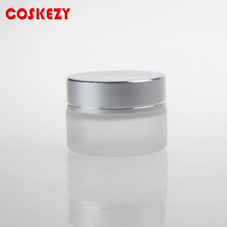 Wholesale 5ml Frosted Glass Jar For Cream Cosmetic Packaging Eye Jars With Aluminum Cap | Инструменты по уходу за кожей