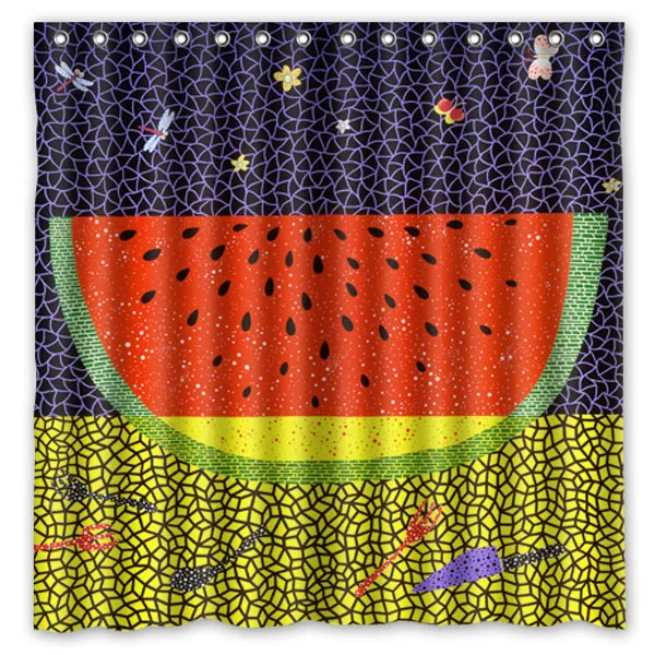 New Eco-friendly Polyester Yayoi Kusama Work Bathroom Curtains High Quality Washable Bath Decor Shower Curtain | Дом и сад