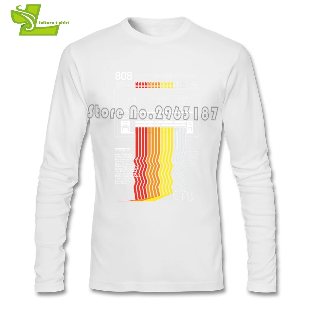 808 Classix Vaporwave/мужская футболка модная на заказ футболки с длинными рукавами из 100%
