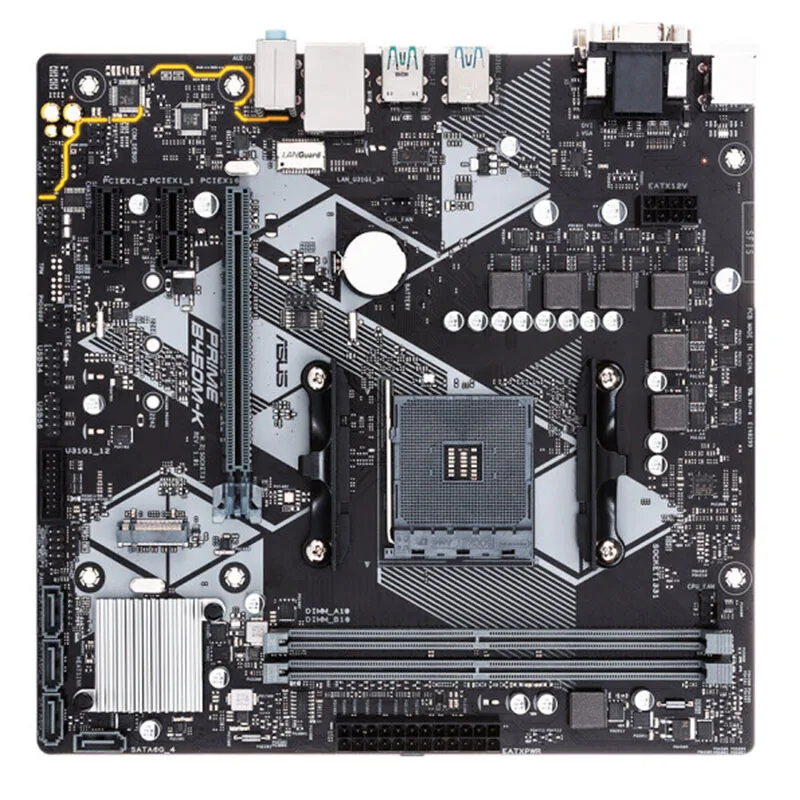 Материнская плата ASUS PRIME B450M-K системная плата AMD AM4 M-ATX R7 DDR4 3200 МГц USB3.1 32 gbvga DVI посылка M.2 Интерфейс 5X