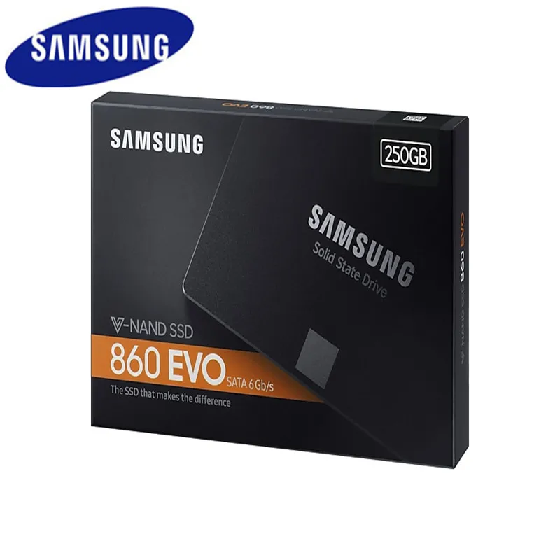 Samsung Ssd Hdd 500 Гб 250 1 ТБ 2 ТБ 4 ТБ 860 Evo Внутренний твердотельный жесткий диск Sataiii жесткий диск для ноутбука, настольного компьютера, ПК