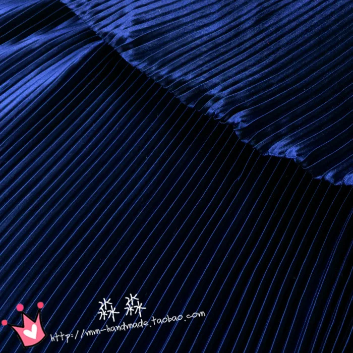 1 шт. ткань для одежды темно синяя полосатая коса платьев сломанная