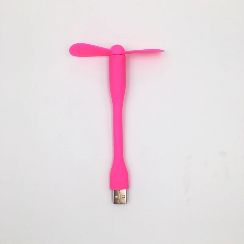 Pink Портативный usb-вентилятор для портативного зарядного устройства, ноутбука, компьютера, энергосберегающий мини-вентилятор для путешествий для iPhone 5, 5S, SE, 6, 6 S, 7 Plus, 8 X, XR, XS - Цвет: Pink