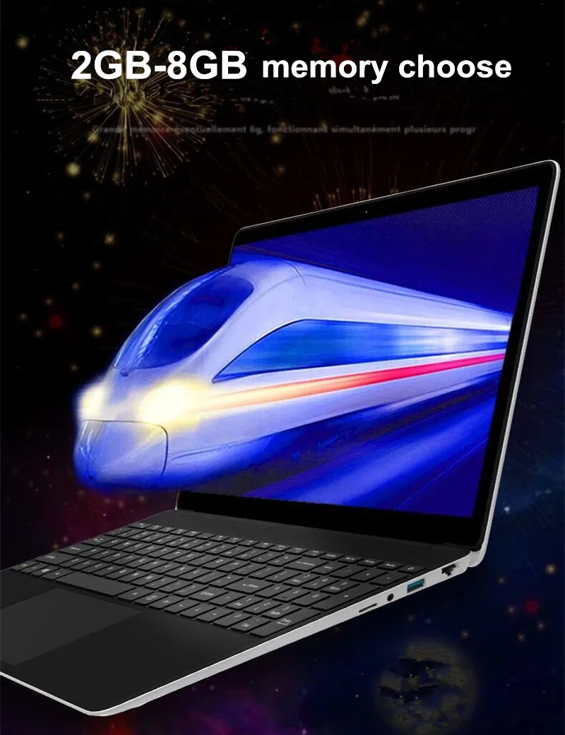 Бесплатная доставка 15 6-дюймовый ноутбук 8 Гб RAM + 750 HDD INTEL PENTIUM N3510 Windows10 HDMI WIFI