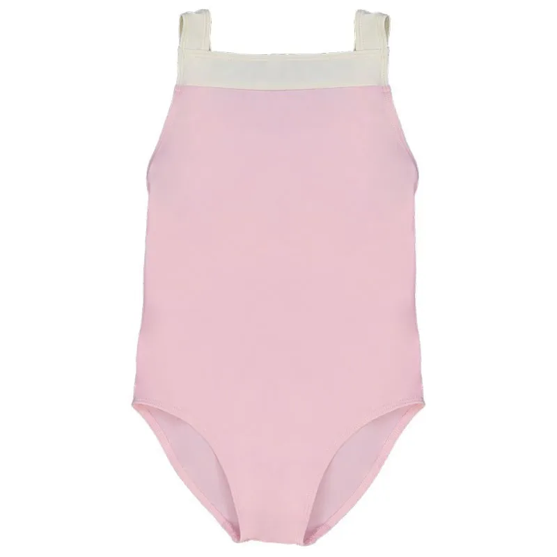 pink Детская одежда для купания, коллекция года, бренд Canopea, для девочек, с бантом, пляжный Цельный купальник, летняя детская одежда с соединением внахлёст, костюмы - Цвет: pink