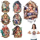 Нашивки с изображением принцессы, декоративные наклейки на заказ, моющиеся Аппликации, нашивки для рукоделия