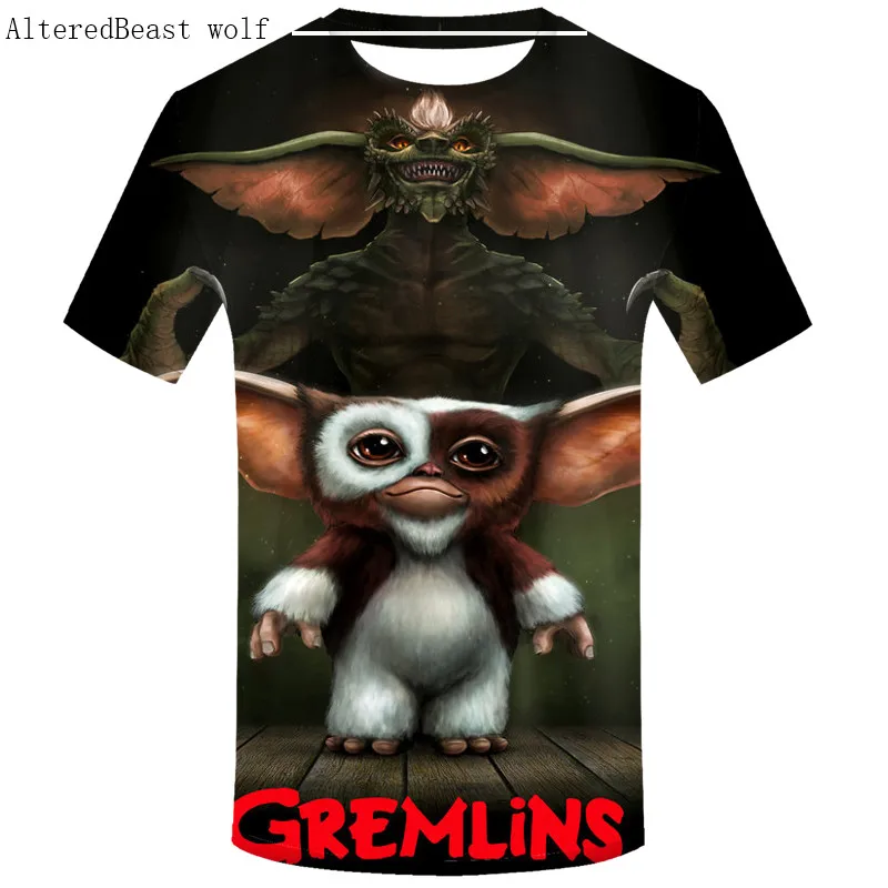 Футболка с принтом Gremlins, Мужская 3D футболка с коротким рукавом, Мужская футболка с воротником, harajuku, модная футболка, базовая Повседневная рубашка, Homme - Цвет: DMY518