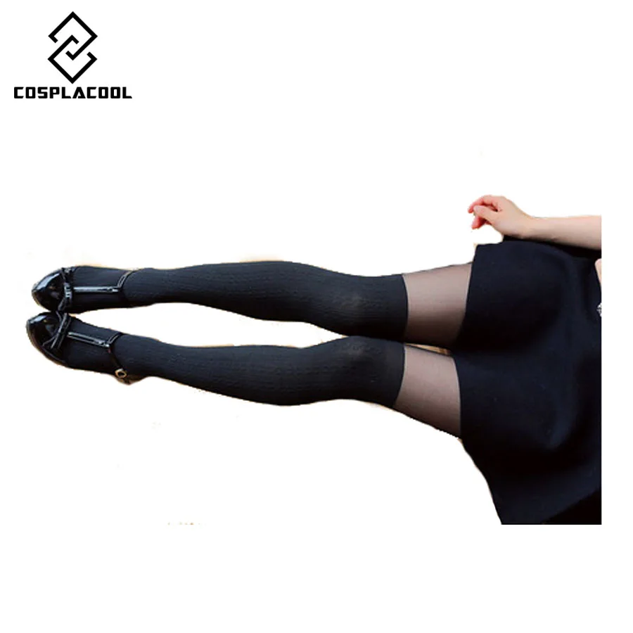 [COSPLACOOL] Новые Модные женские колготки сексуальные теплые до бедра выше колена |