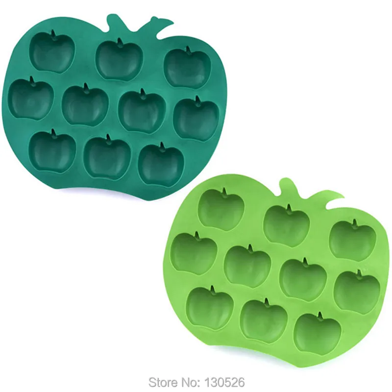 Новый фрукт тема льда лоток яблоко банан виноград Форма кубика для заморозки Для