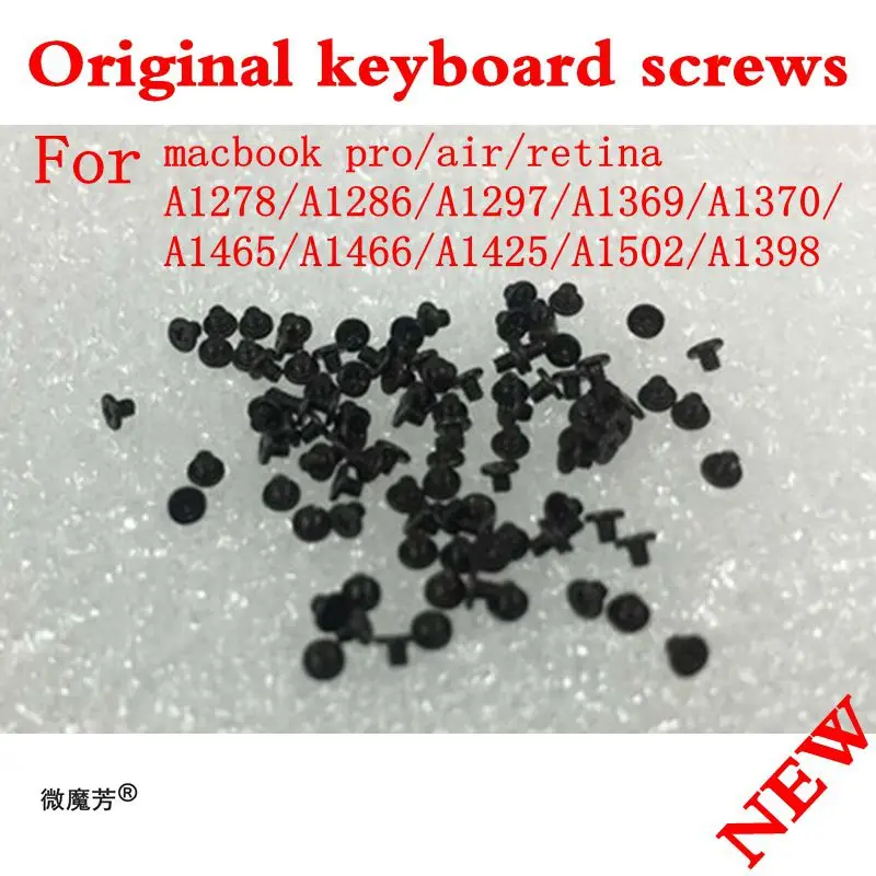 500pcs/Lot NEW Keyboard Screw Screws For Macbook Air Pro Retina A1369 A1466 A1370 A1465 A1278 A1286 A1297 A1425 A1502 A1398