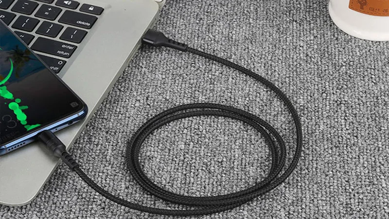 Черный Usb type C супер быстрый 5A для huawei mate 20 Pro Honor 10 супер быстрое зарядное устройство Micro USB Плетеный USB кабель 5A QC3.0 Быстрая зарядка - Цвет: Черный