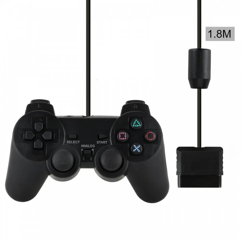 Проводные Джойстики для Sony PS2 контроллер Playstation2 двойная ударная консоль джойстик