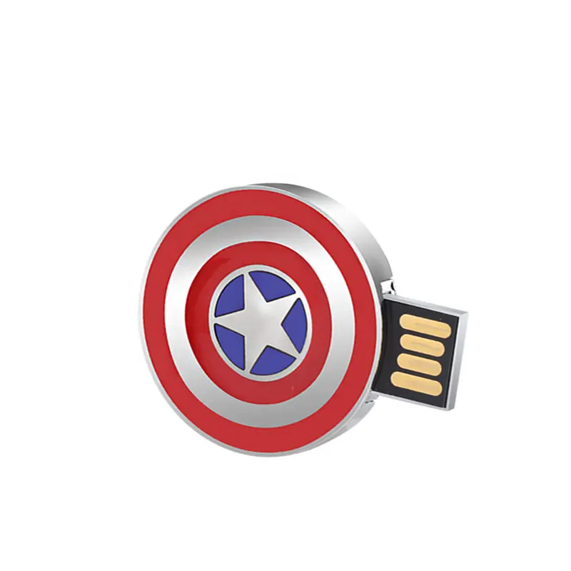 Usb флеш-накопитель супергерой Капитан Америка щит герой 4g 8b 16g 32g 64g карта памяти USB