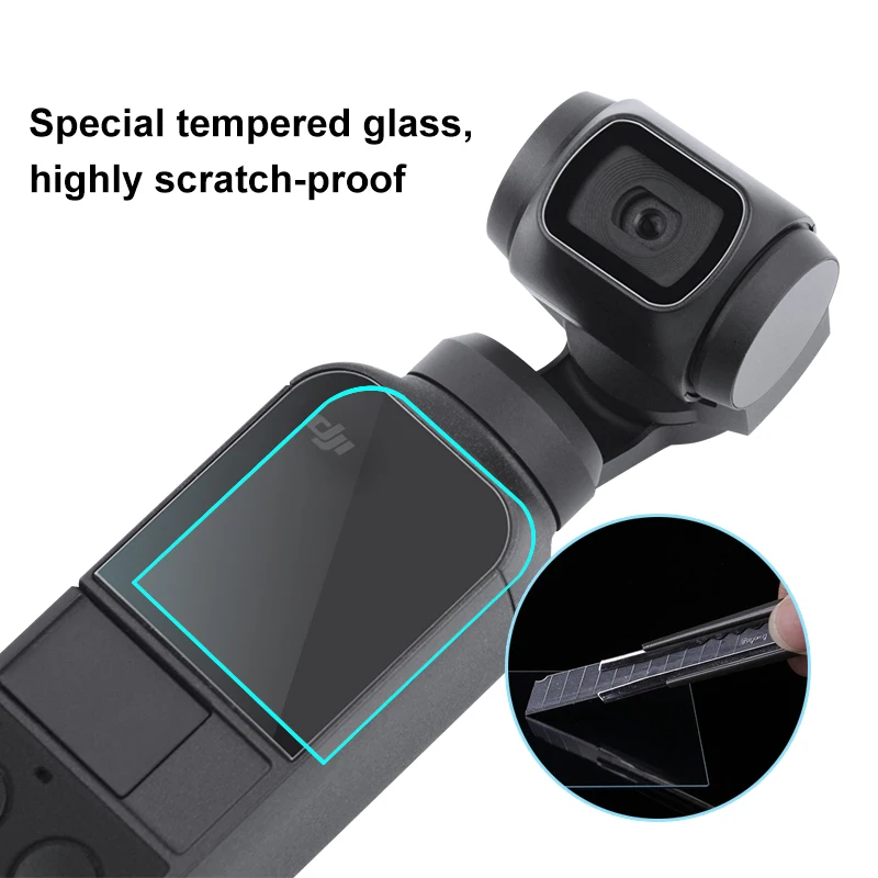 PULUZ HD закаленное стекло Защитная пленка для экрана DJI OSMO Pocket Camera Gimbal