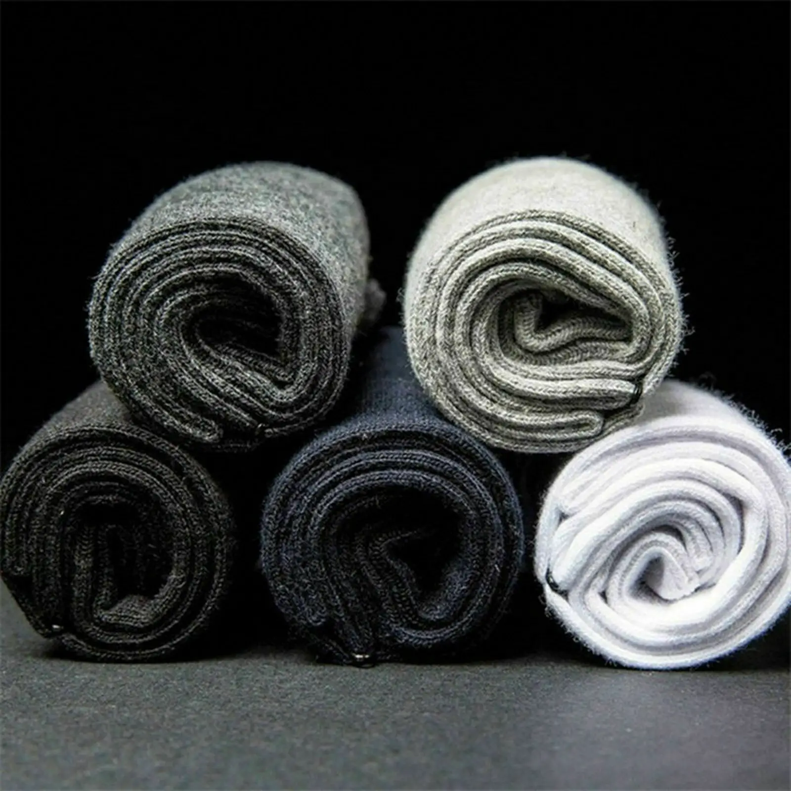 5 пар серые мужские носки хлопковые повседневные Формальные оптовая продажа| |