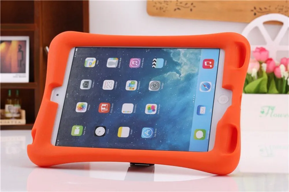 Jovtini Новое поступление чехол для Apple iPad mini 1/2/3, мягкий силикон, резина, чехол дети противоударный планшетный Стенд кожаный чехол для iPad mini123 чехол