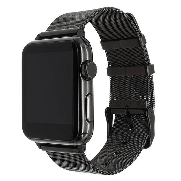 Ремешок из нержавеющей стали для iWatch Apple Watch 38 мм 40 мм 42 мм 44 мм серия 5 4 3 2 1 ремешок спортивный браслет ремешок черный серебристый