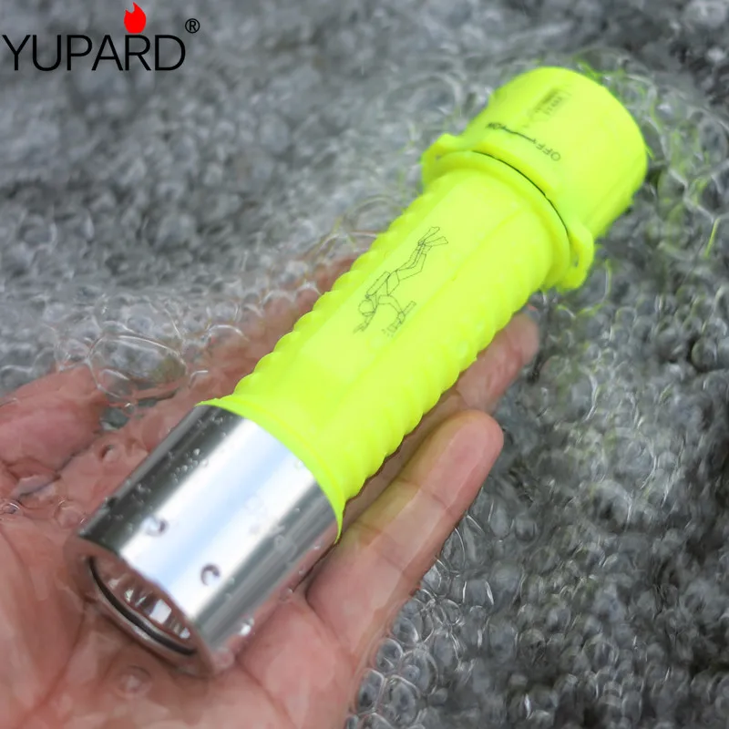 Водонепроницаемый светодиодный фонарик YUPARD XM L2 LED T6 для подводного плавания