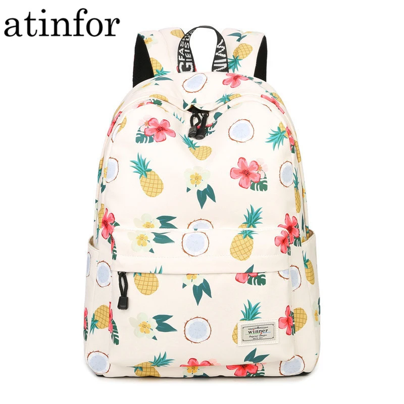 Удобные водонепроницаемые Рюкзаки из полиэстера для девушек простые милые