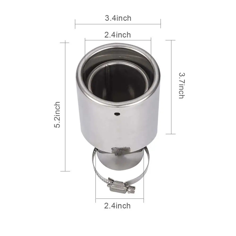 Универсальный Авто глушитель Совет Нержавеющая сталь автомобилей сзади хвост