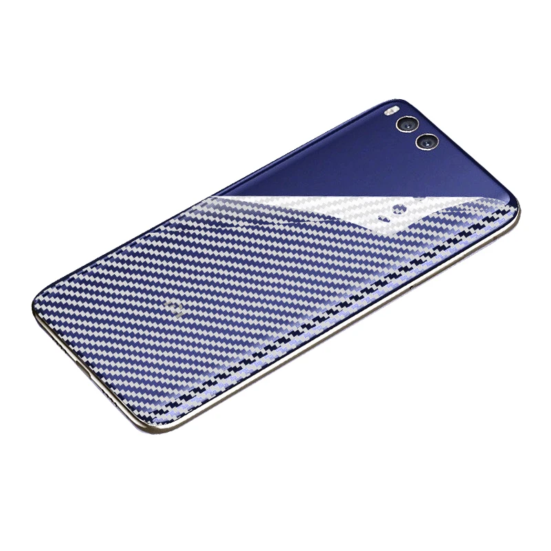 Защитный чехол на заднюю панель 3D углеродное волокно защитная пленка против