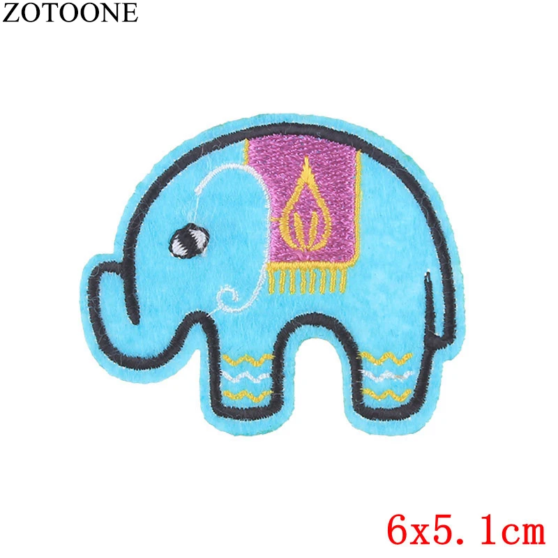 ZOTOONE Милая нашивка в виде животного для одежды, железная вышитая аппликация для шитья, нашивки для шитья, эмблема на ткани, аксессуары для одежды DIY G - Цвет: 507
