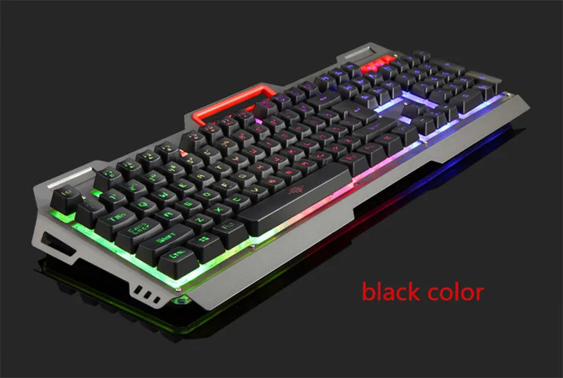 KuWFi английская игровая клавиатура USB Проводная Механическая 104 клавиши сменная
