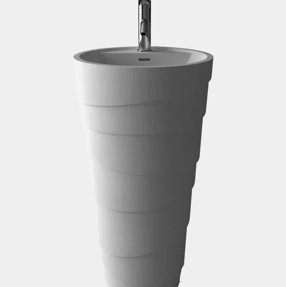 Corian умывальник на пьедестале для ванной комнаты отдельно стоящая матовая