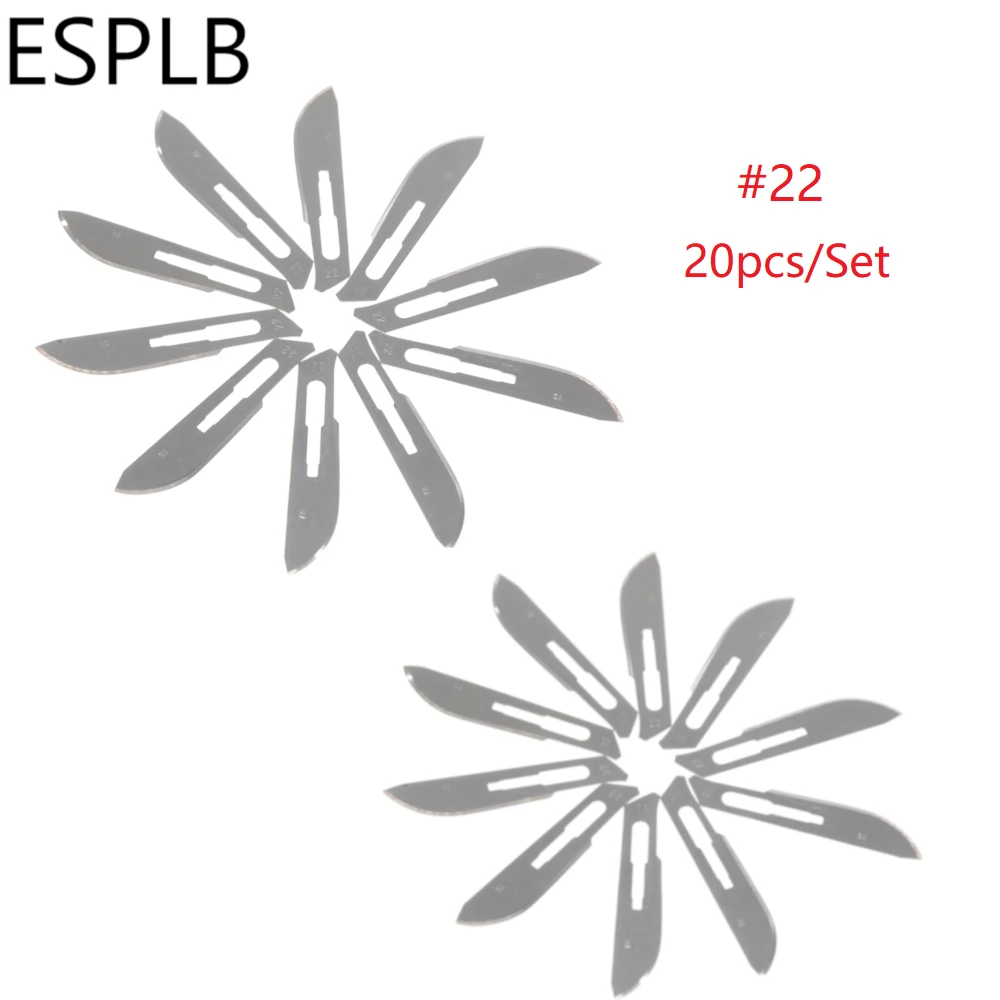 ESPLB #23/22/21/20/11 хирургические лезвия углеродистый стальной скальпель нож для резки +